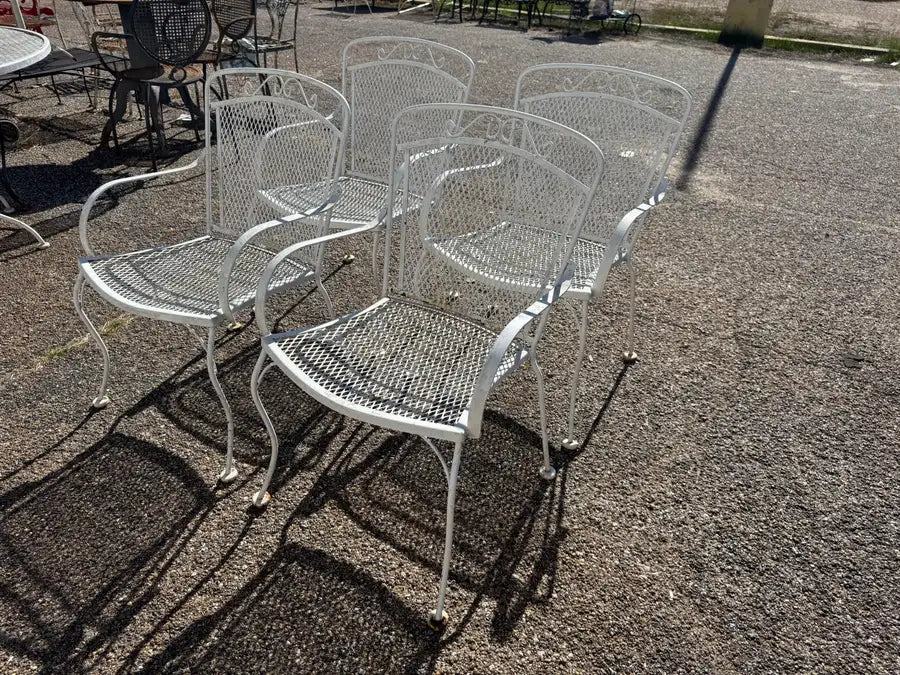 vintage style wrought iron patio dining set outdoor