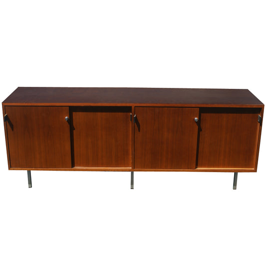 Knoll Mid-Century Modern Credenza Cabinet.  Perfect for storing and displaying your prized possessions, this investment piece will elevate your living space with its enduring style and impeccable Knoll pedigree.