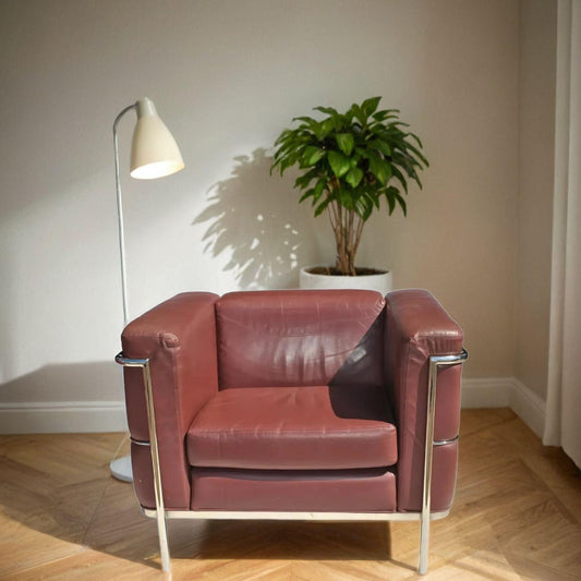 Pair of Le Corbusier LC2 Style Armchairs by Jack Cartwright Inc